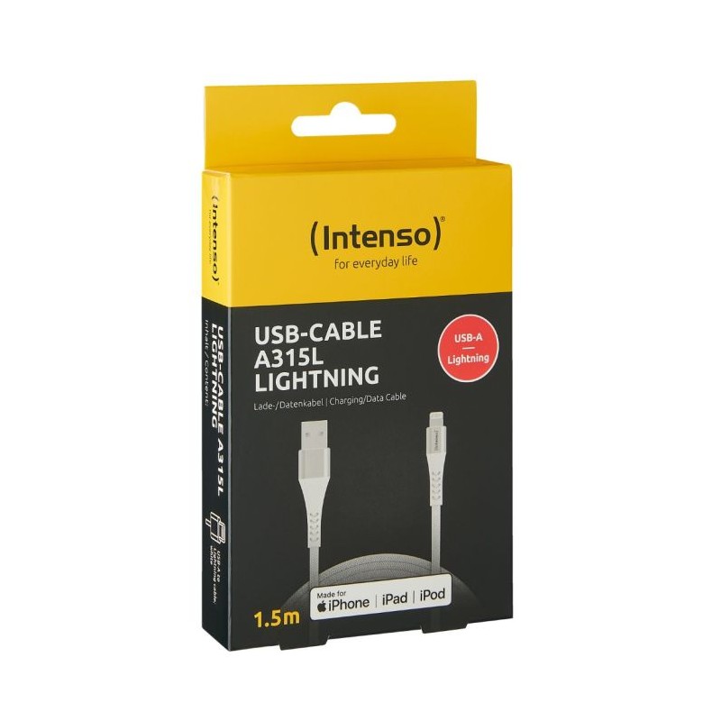 Kabel Intenso USB-A na Lightning A315L, 1.5M