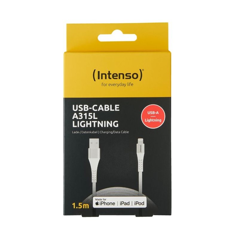 Kabel Intenso USB-A na Lightning A315L, 1.5M
