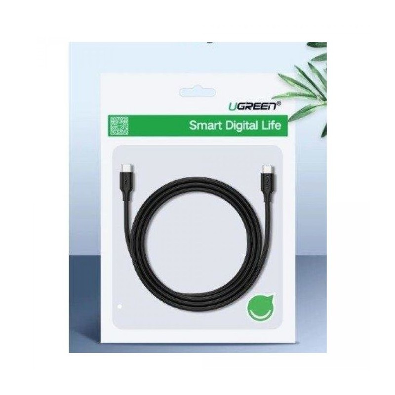 Kabel UGREEN USB 2.0 USB-C na USB-C 0,5m (črn) - polybag