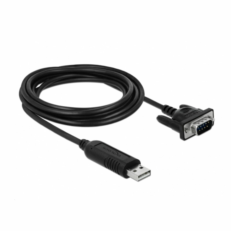 Pretvornik Delock USB-Serial DB09 M FTDI 1.8m 66282