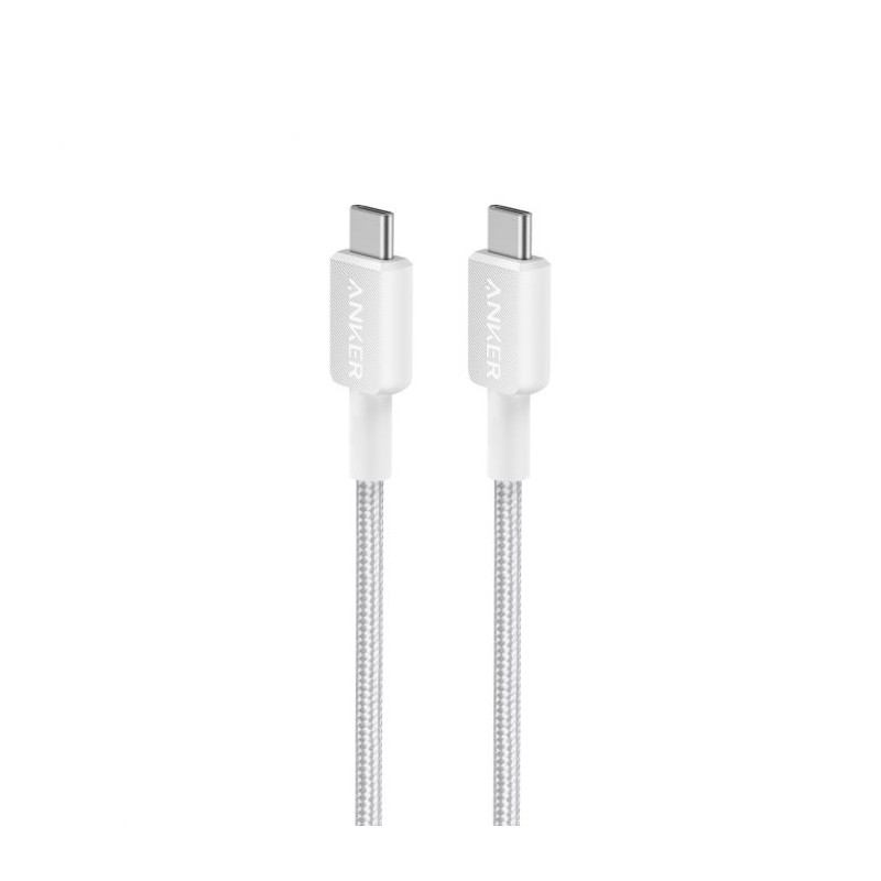 Kabel Anker 322 USB-C na USB-C pleten 0,9m bel