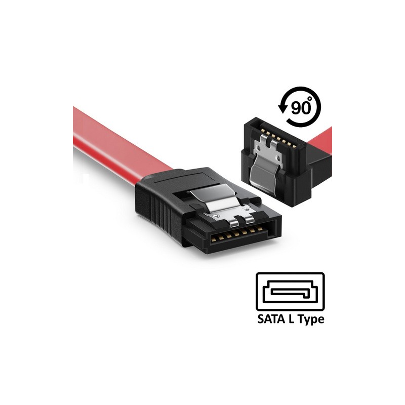 Kabel SATA3, 6Gbps, 0.5 m, Ž/Ž 90°, Ewent EC1514
