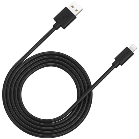 Kabel CANYON MFI-12, Lightning v USB kabel za Apple, 2m, črn