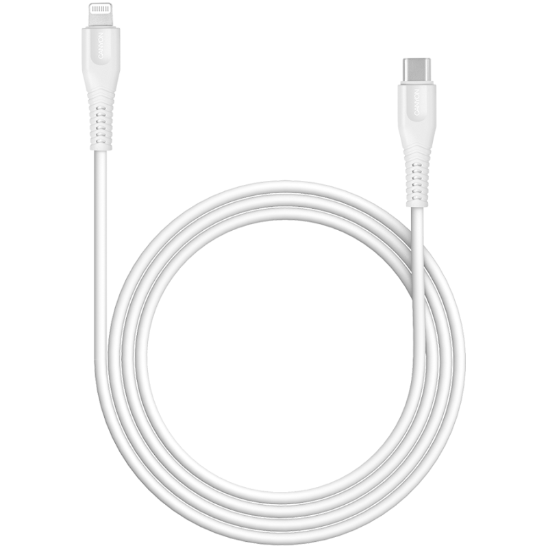 Kabel CANYON MFI-4, Lightning v USB-C kabel za Apple, 1.2m, bel