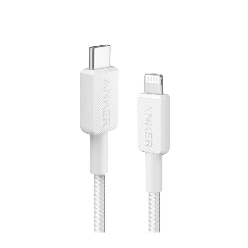 Kabel Anker 322, USB-C na Lightning, pleten kabel 1.8m bel, A81B6G21