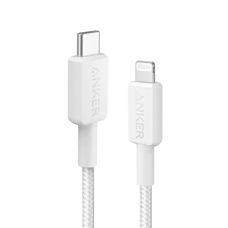 Kabel Anker 322, USB-C na Lightning, pleten kabel 1.8m bel, A81B6G21