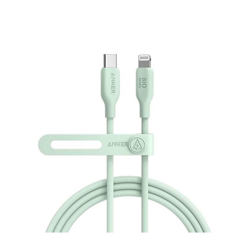 Kabel Anker 541, USB-C na Lightning,  0.9m zelen, A80A1G61