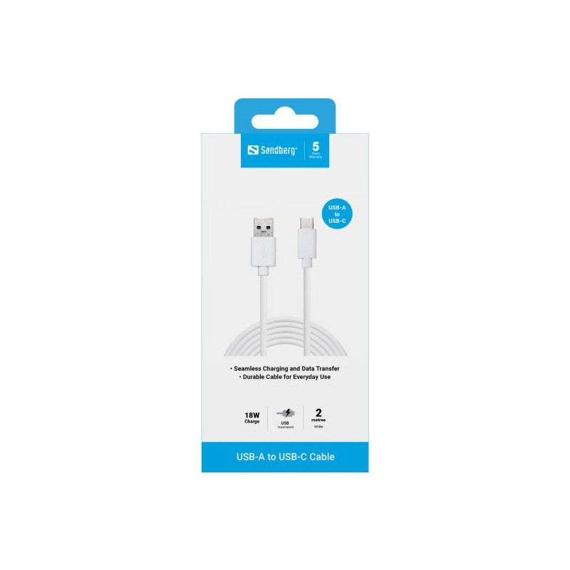 Kabel Sandberg 136-14, USB-C 3.1 na USB-A 3.0, 2m