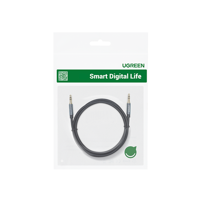 Kabel Ugreen 3.5mm avdio, 1m črn, 50361