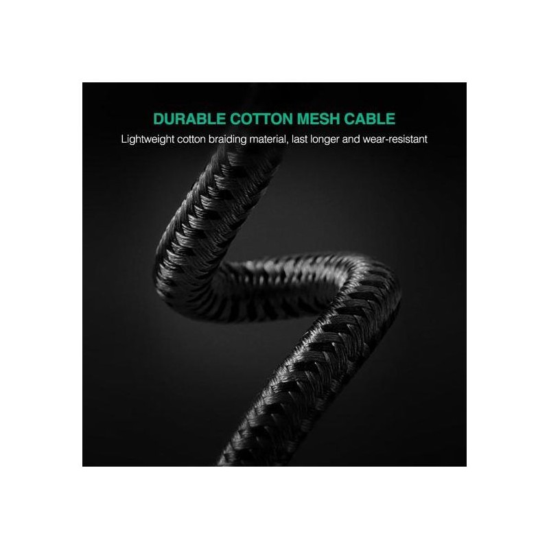 Kabel Ugreen 3.5mm avdio, 1m črn, 50361