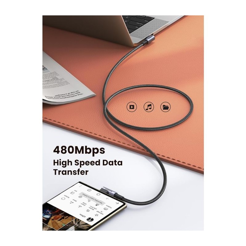 Kabel Ugreen kotni USB-C 60W, 1m, 70529
