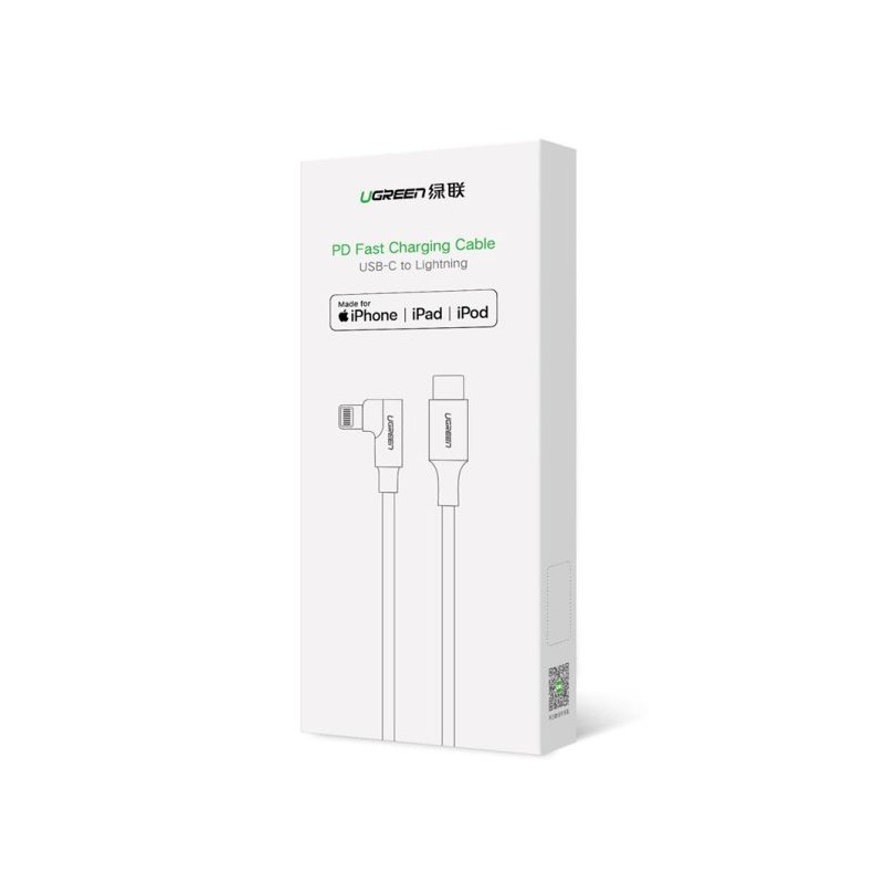 Kabel Ugreen kotni USB-C na Lightning, 1.5m, 60764
