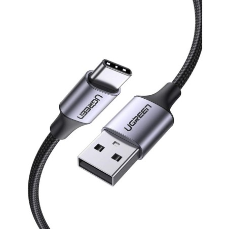Kabel Ugreen, USB-A 2.0 na USB-C 3.0 1.5m (črn) - polybag, 60127