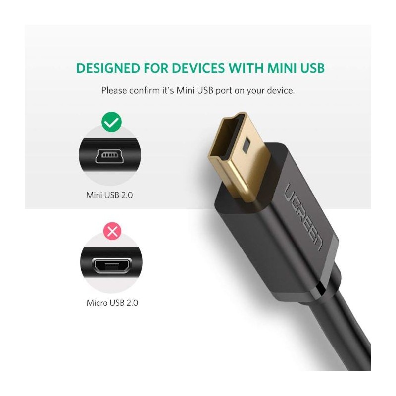 Kabel Ugreen USB-A na Mini USB 1m, 10355