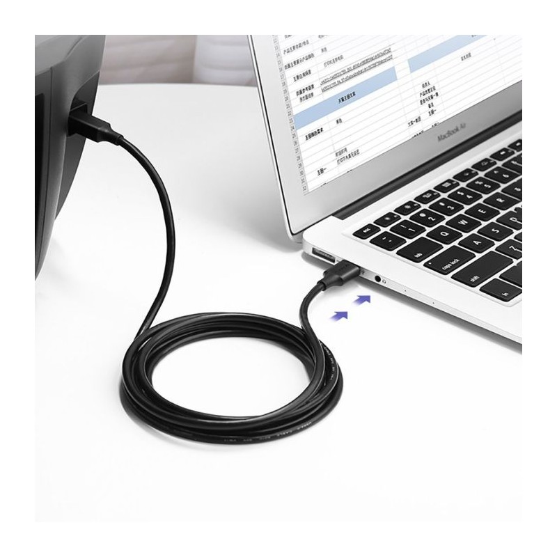 Tiskalniški kabel Ugreen USB-B 2.0 na USB 2.0 2m, 20847