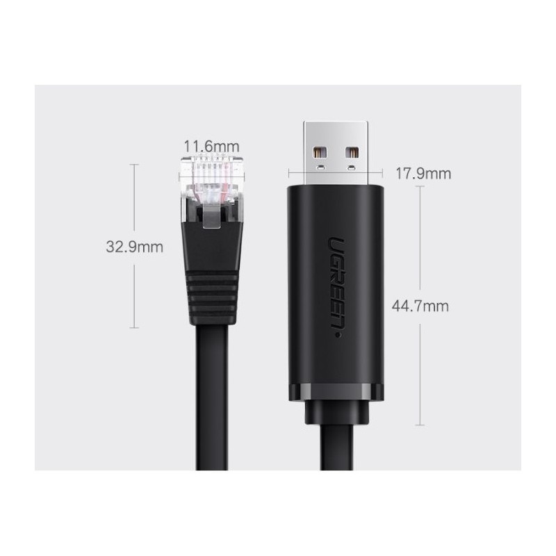 Mrežni kabel UGREEN USB-A na RJ45 konzolni kabel 1.5m