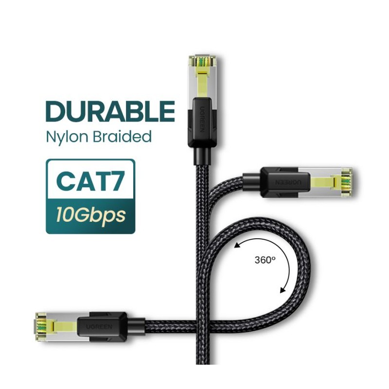 Mrežni kabel Ugreen UTP Cat7 oklopljen, modularnim RJ45 priključkom 3M