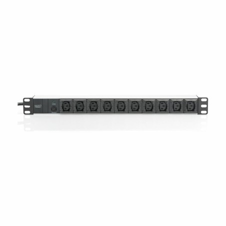 Razdelilec Digitus 10xEuro C13 ALU,  črno/siv