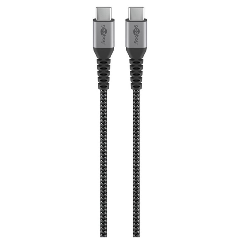 Kabel napajalni USB-C na USB-C, 1m, 60W, GOOBAY