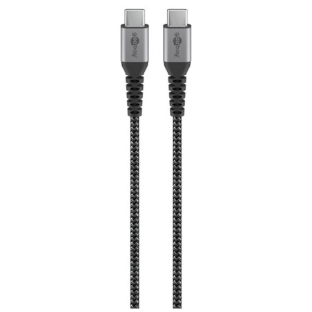 Kabel napajalni USB-C na USB-C, 1m, 60W, GOOBAY