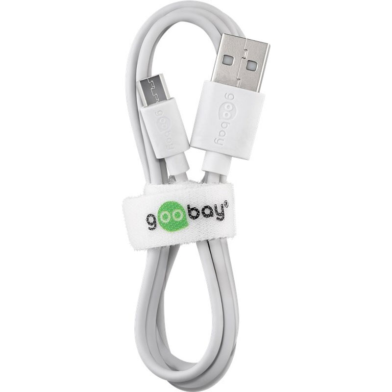 Kabel polnilni USB-A na microUSB-B, 1m, Goobay