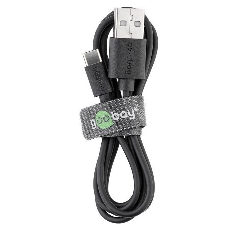 Kabel USB-A 2.0 na USB-C, polnjenje in sinhronizacija, Goobay, 3m