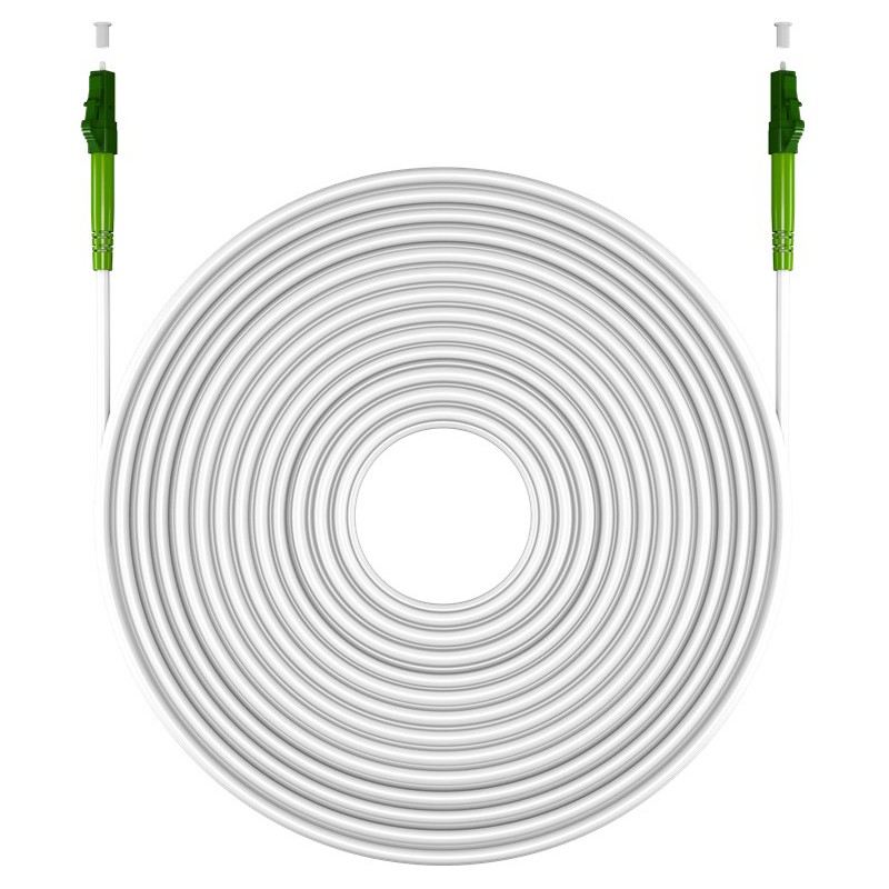 Optični kabel Goobay FTTH OS2 LAN LC-APC, 2m, bel