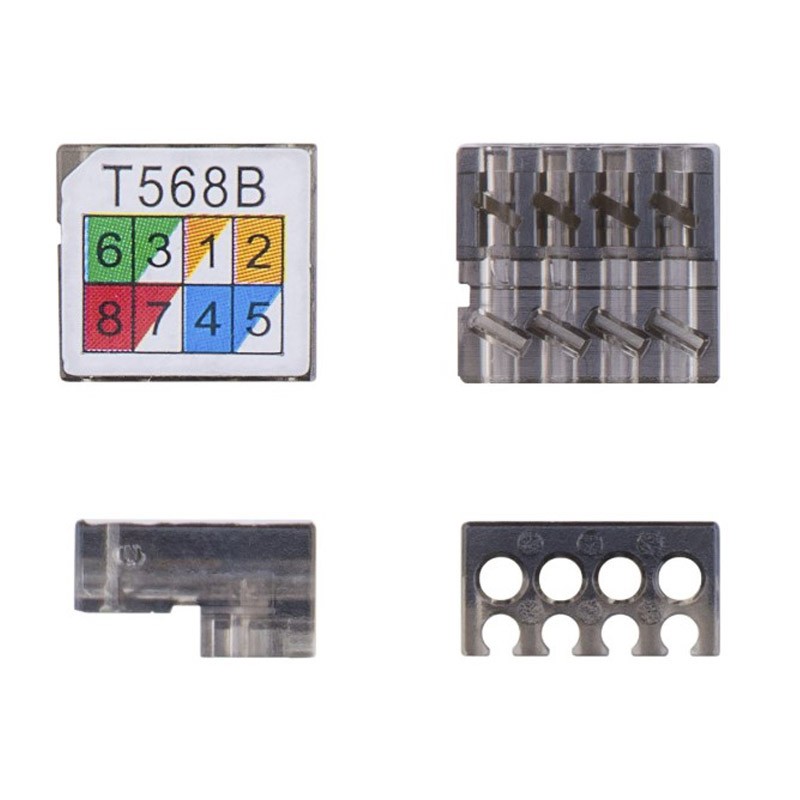 Kabelski priključek Goobay CAT 6 2xRJ45 LAN, moder