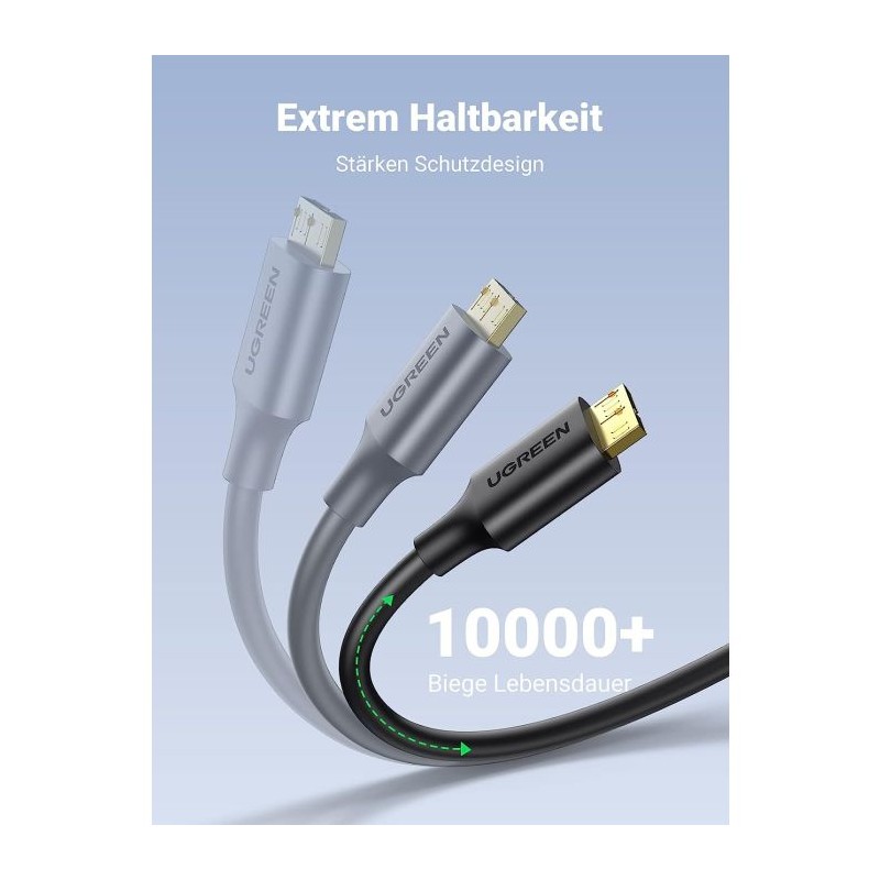 Kabel Ugreen USB 3.0, USB A na Micro B, 0,5 m