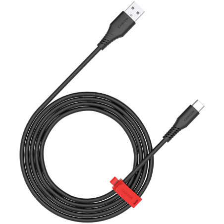 Kabel CANYON  AC18SC, USB A-C, 18W, 1.2m, črn