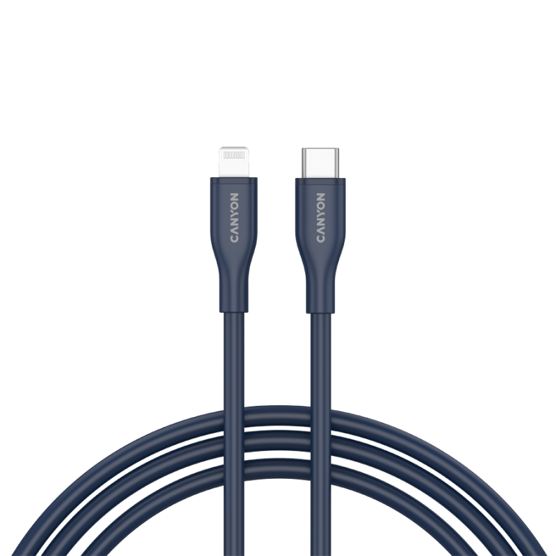 Kabel CANYON CLNM60, USB-C to Lightning, 60W, 1m, moder