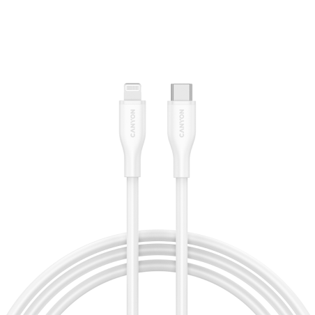 Kabel CANYON CLNM60, USB-C to Lightning, 60W, 1m, bel