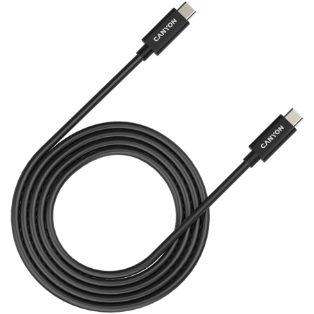 Kabel CANYON UC-42, USB-C to USB-C, 240W, 2m, črn