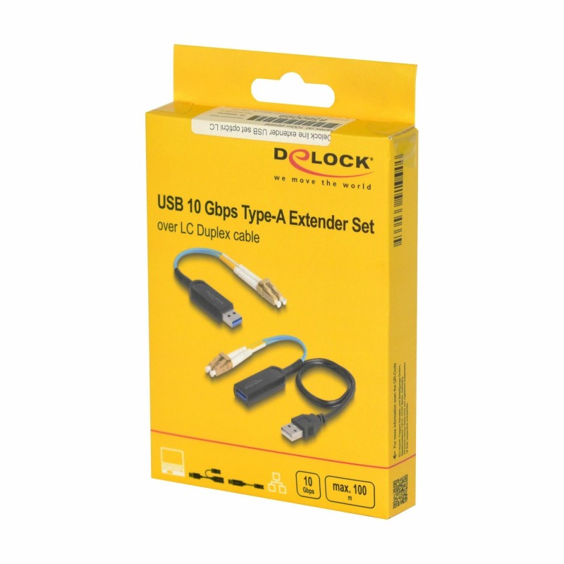 Line extender Delock USB set optični LC duplex do 100m, 66466