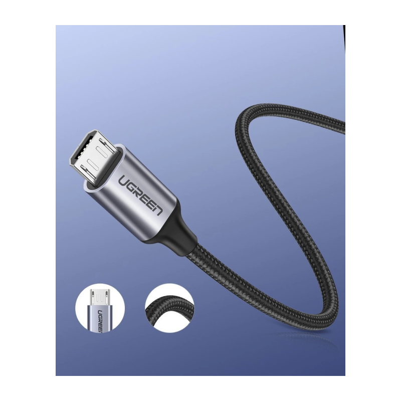 Kabel USB-A na micro USB 2.4A - 1m, Ugreen