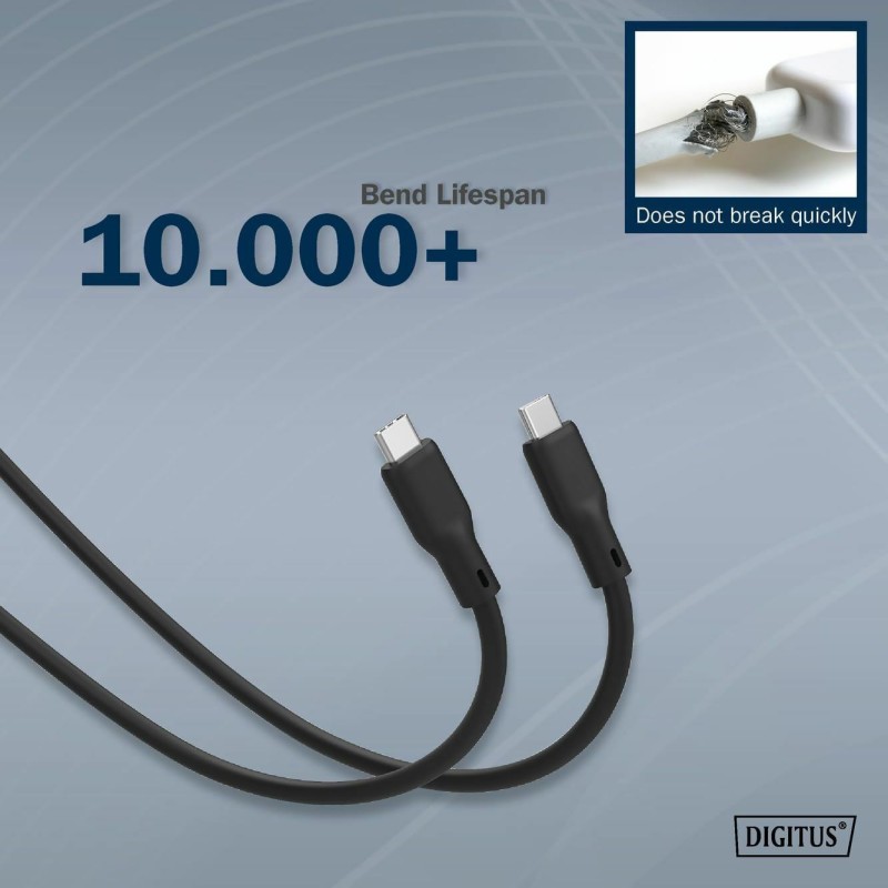 Kabel Digitus USB 4.0 C-C 8K 60Hz 240W 2m, črn