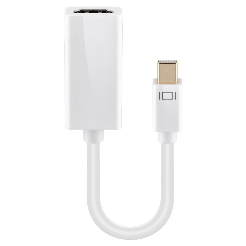 Adapter GOOBAY Mini DisplayPort (M) na HDMI (Ž), 0,15m, bel