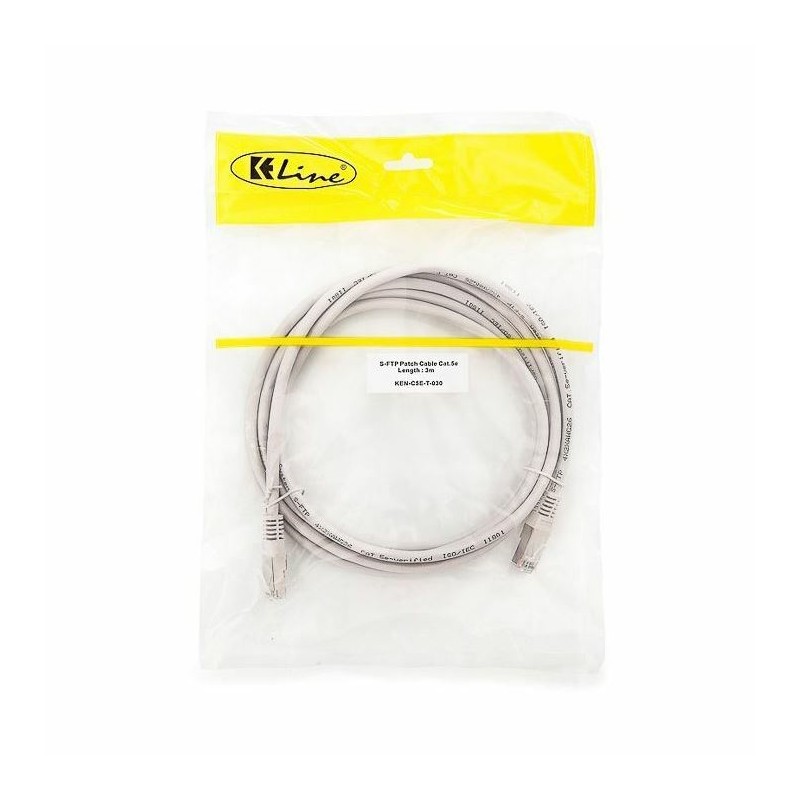 Mrežni kabel KELine patch SFTP CAT.5e 3m -siv, 9030122