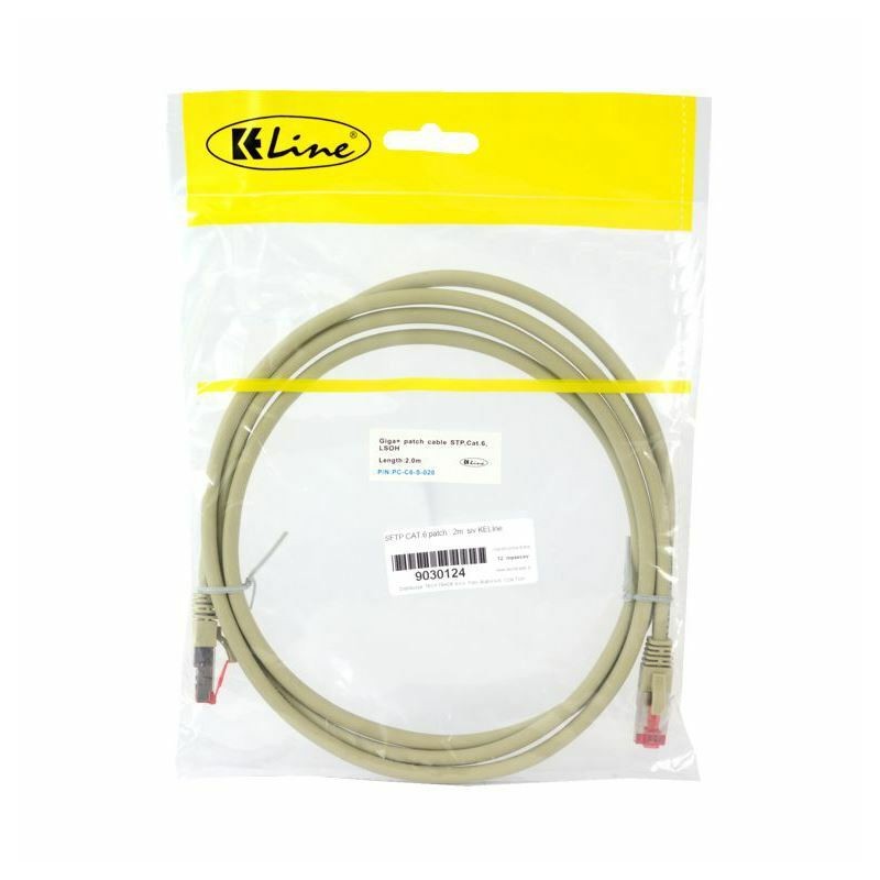 Mrežni kabel KELine patch SFTP CAT.6 2m siv, 9030124