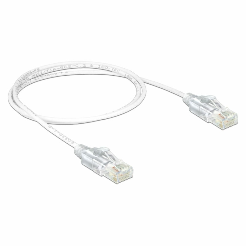 Mrežni kabel Delock patch slim UTP CAT.6, 1m, bel, 83781