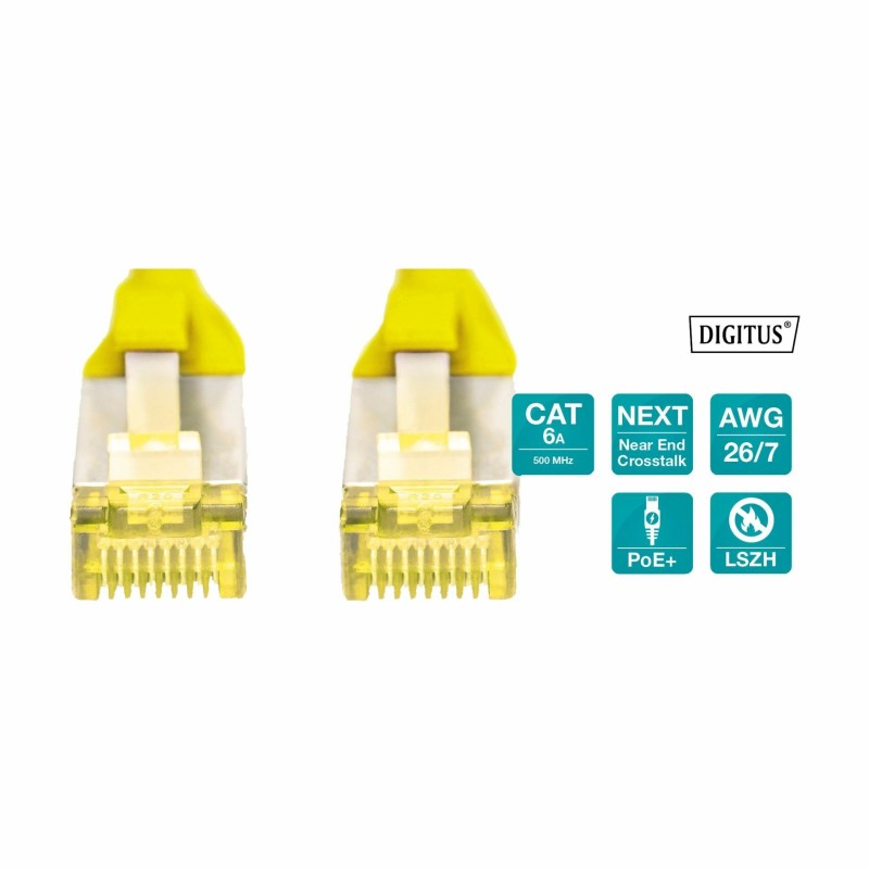 Mrežni kabel Digitus patch SFTP CAT.6A, 0,25m, rumen, 9030395