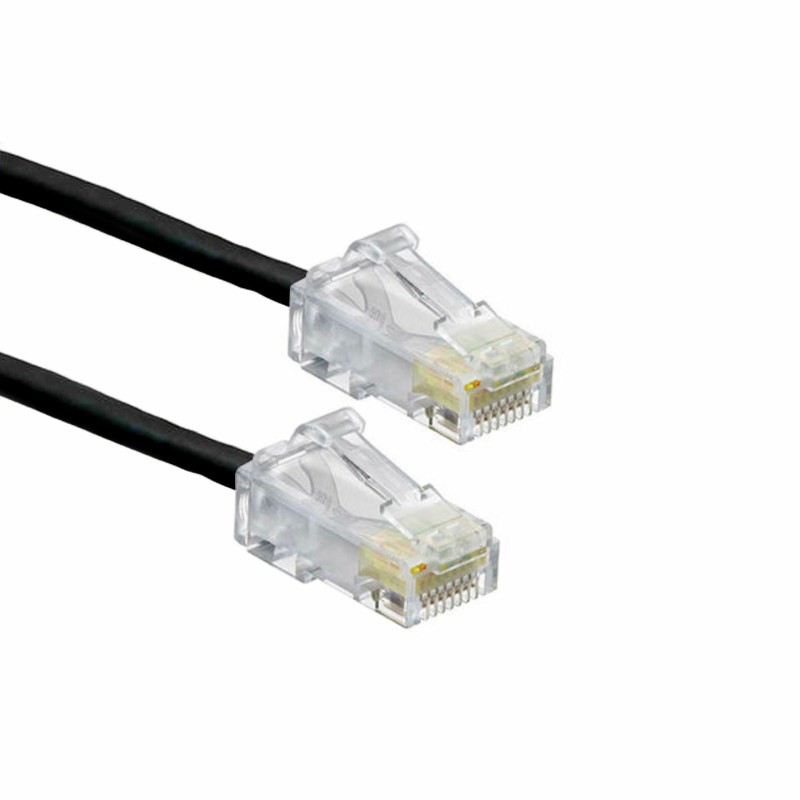 Mrežni kabel Leviton patch UTP CAT.6 0,9m črn 3,8mm P24, 9030515
