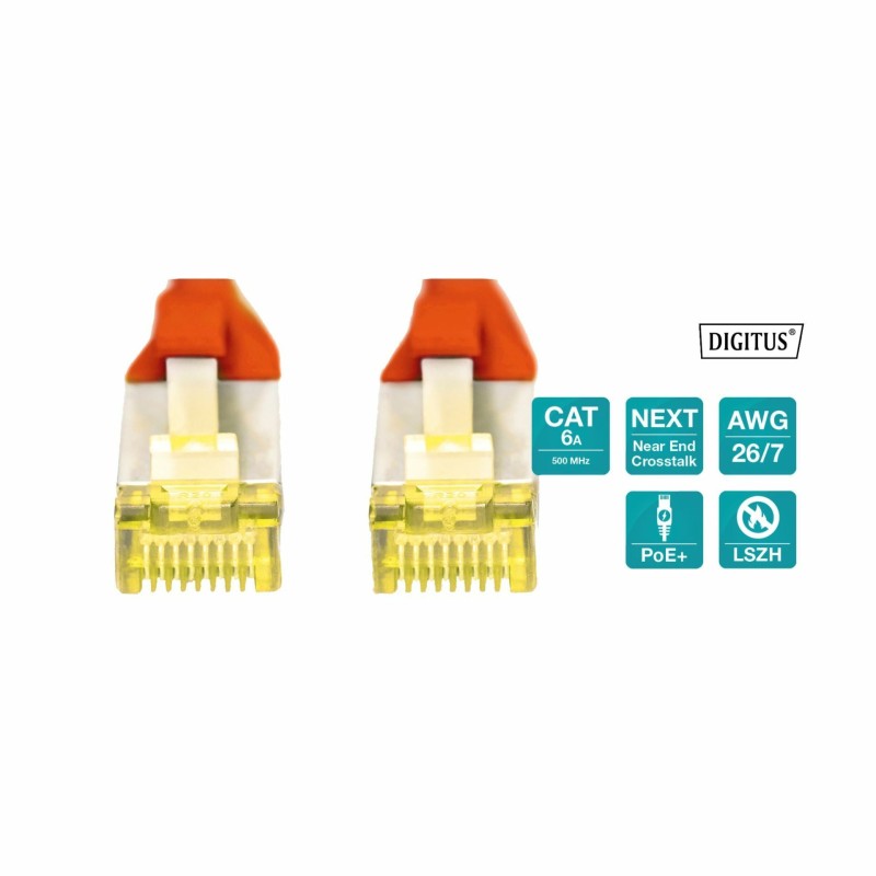 Mrežni kabel Digitus patch SFTP CAT.6A, 0,25m, rdeč, 9030394