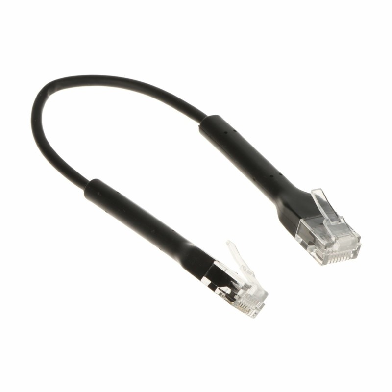 Mrežni kabel Ubiquiti patch UTP CAT.6, 0,10m, črn, upogljiv, 9030542