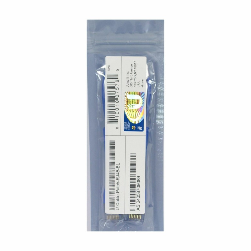 Mrežni kabel Ubiquiti patch UTP CAT.6, 0,10m, črn, upogljiv, 9030542