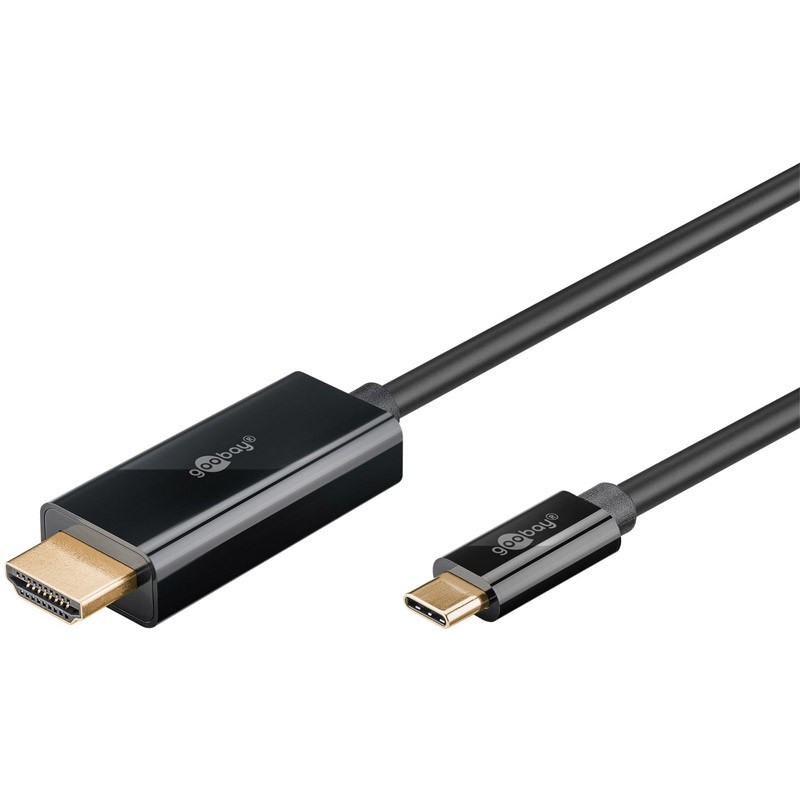 Kabel GOOBAY USB-C (M) na HDMI (M), 3m, črn
