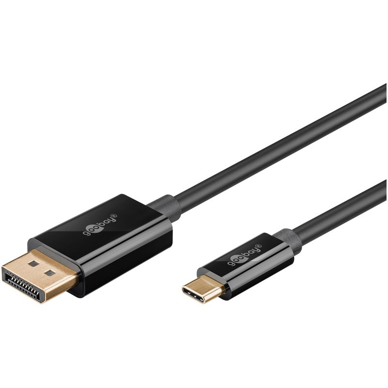 Kabel GOOBAY USB-C (M) na DisplayPort (M), 3m, črn