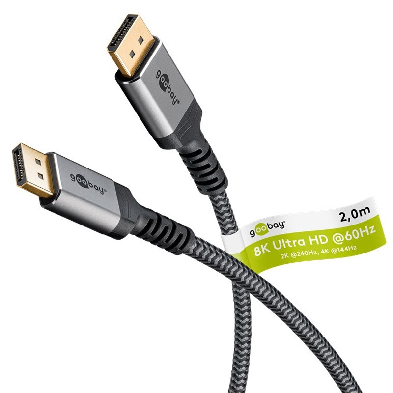 Kabel GOOBAY DisplayPort na DisplayPort 1.4 2m, pozlačen