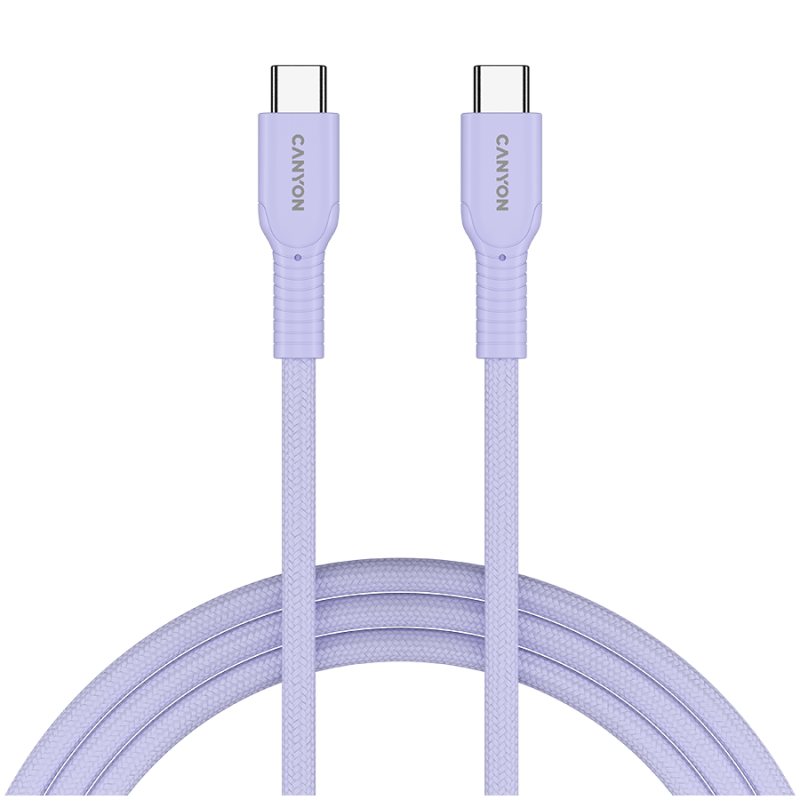 Kabel CANYON OnWire 60CL C-C 60W, 1m, vijoličen