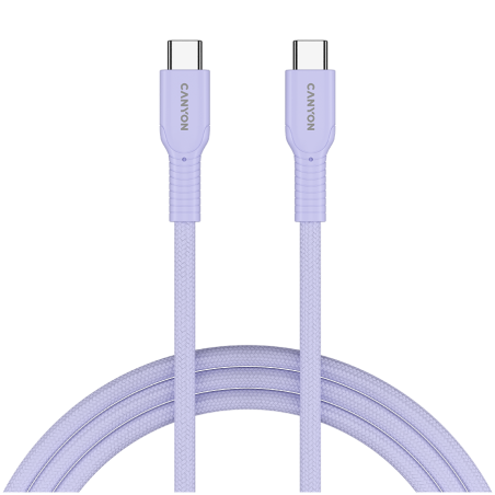 Kabel CANYON OnWire 60CL C-C 60W, 1m, vijoličen